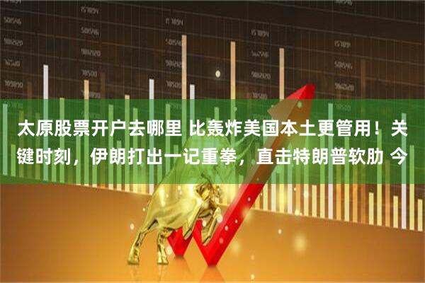 太原股票开户去哪里 比轰炸美国本土更管用！关键时刻，伊朗打出一记重拳，直击特朗普软肋 今